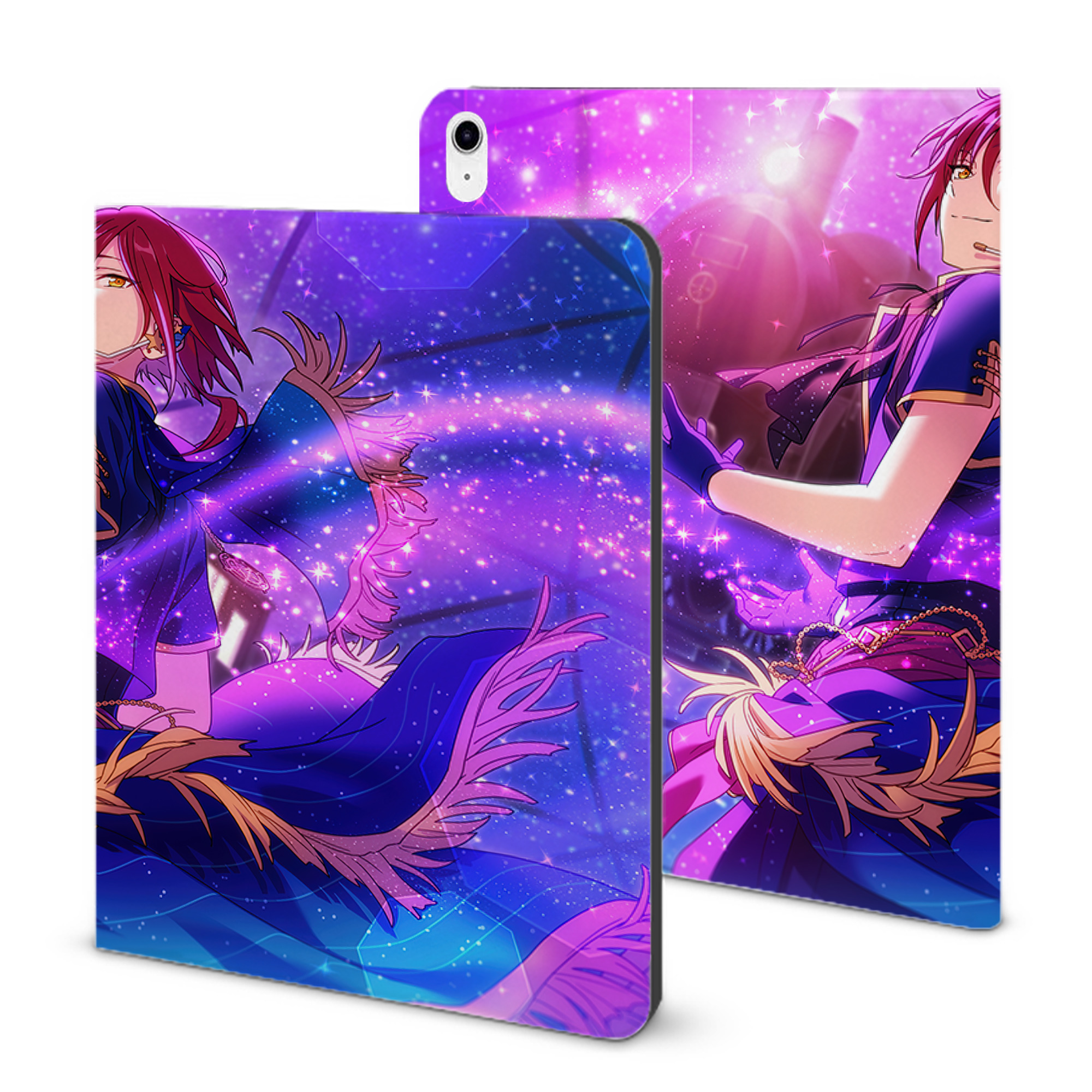 （画像用） あんさんぶるスターズ! Ensemble Stars IPad ケース ブック型 PUレザー TPU 耐衝撃 軽量 薄型 ペン収納なし 全面保護 IPad 各モデル対応